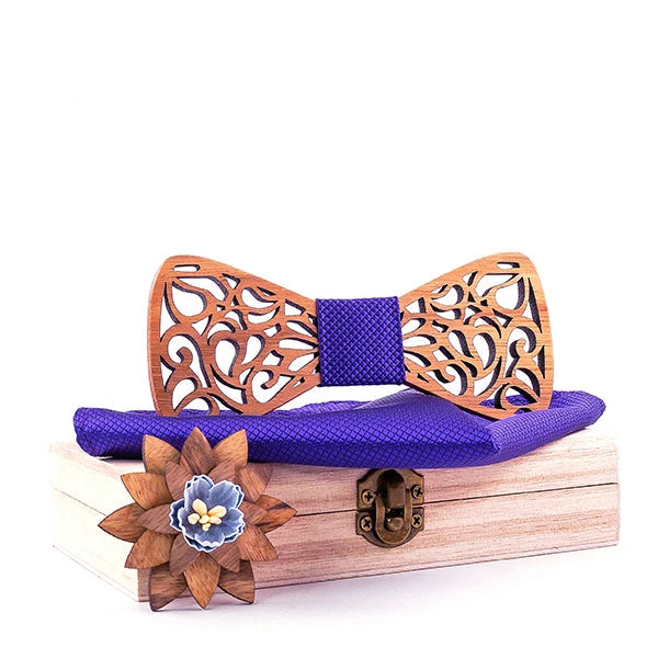 Gravata Borboleta Masculina de Madeira