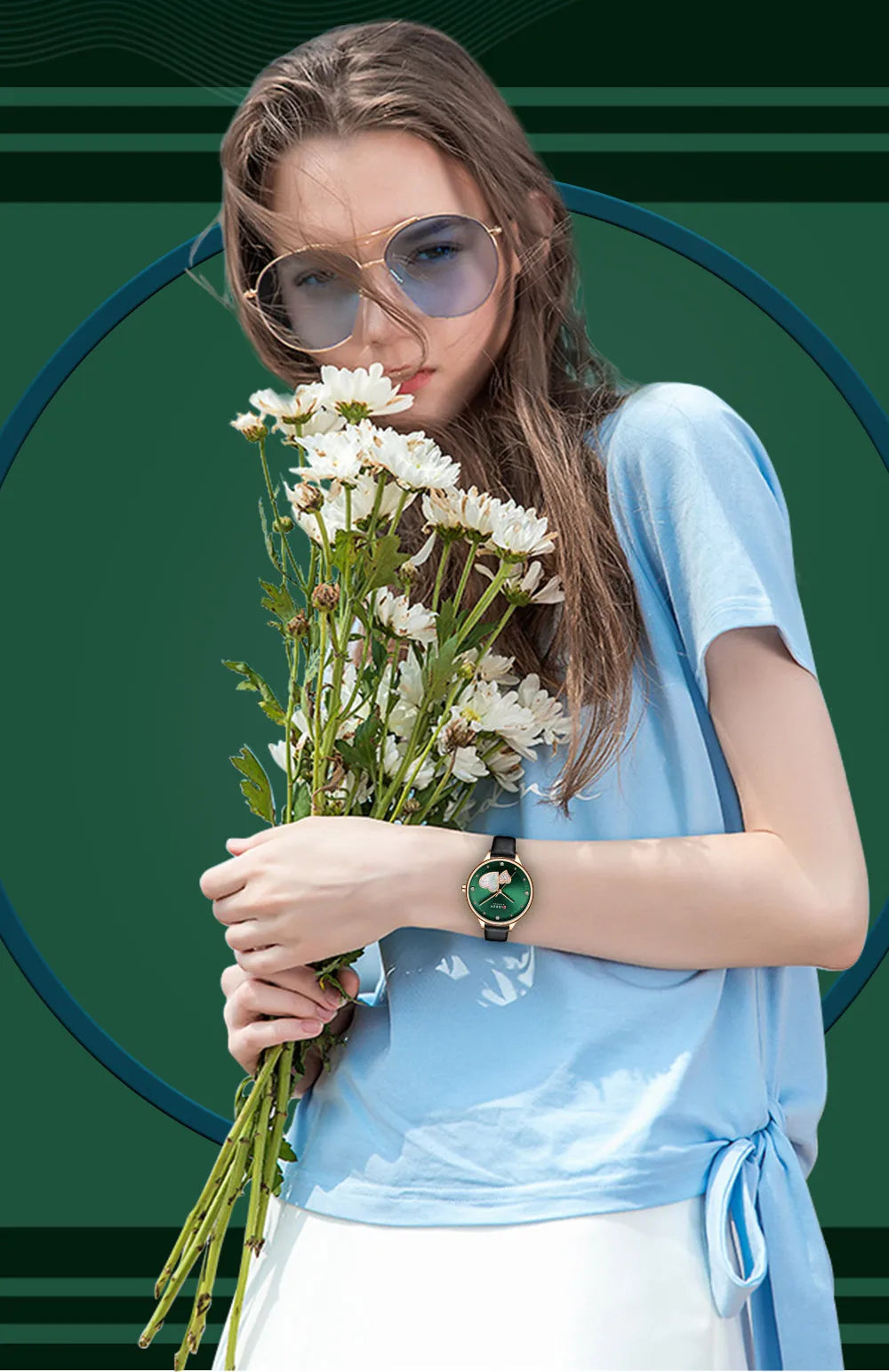 Relógio Feminino Viena com Strass