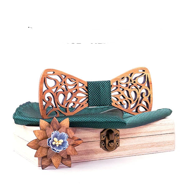 Gravata Borboleta Masculina de Madeira