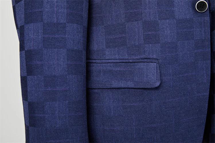 Terno Masculino Xadrex Slim Fit Ainsworth