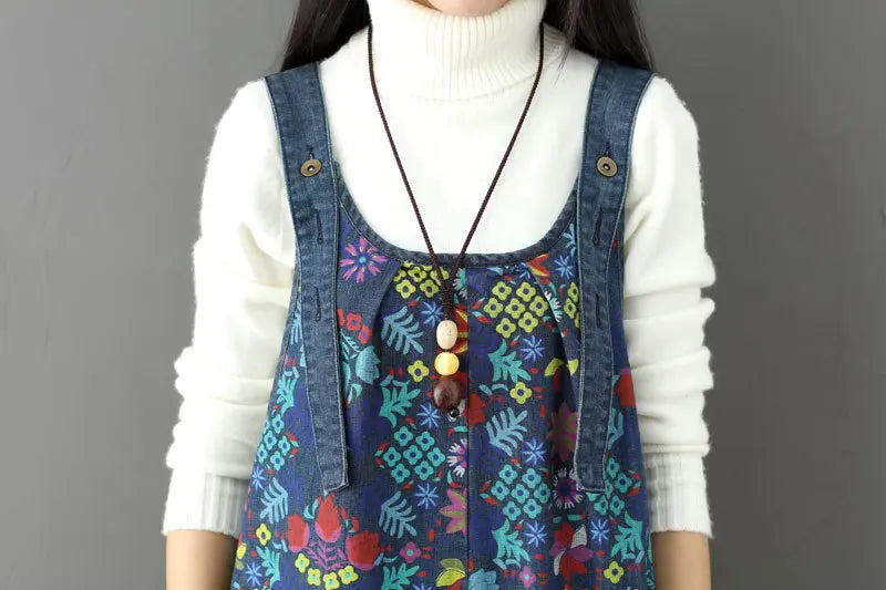 Macacão Feminino Jeans Oversized