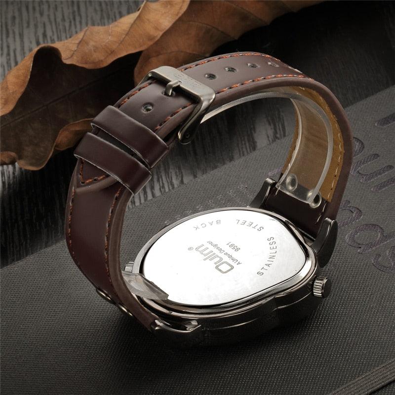 Relógio Masculino Militar Oulm Antique Designer com Movimento de Quartzo - Loja Bruna Modas