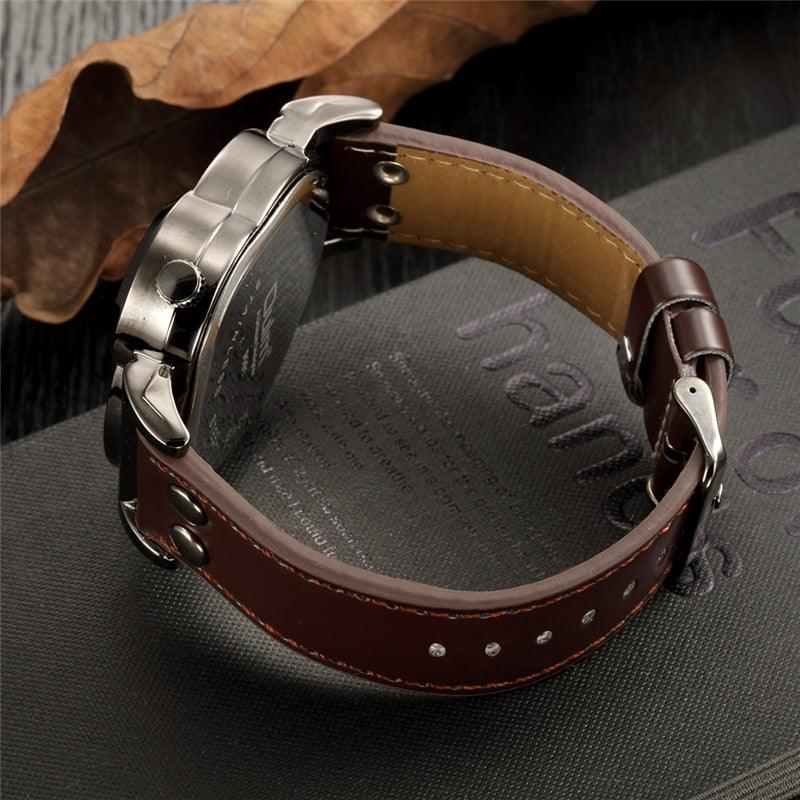 Relógio Masculino Militar Oulm Antique Designer com Movimento de Quartzo - Loja Bruna Modas