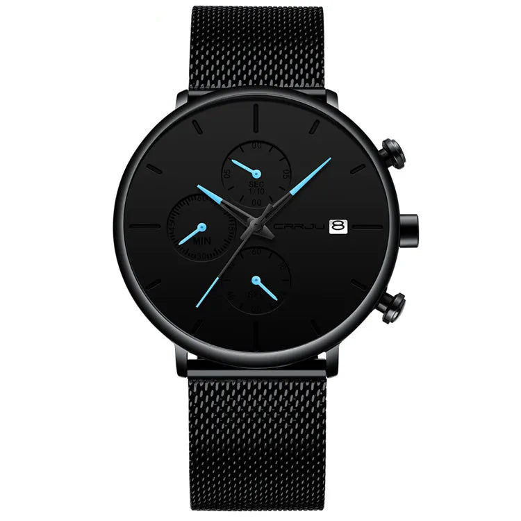 Relógio de Pulso Masculino Fashion com Pulseira Fina