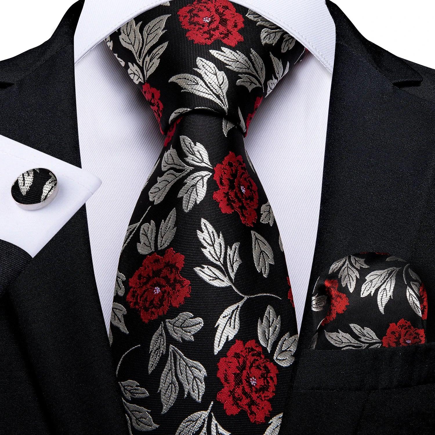 Gravata Masculina Floral
