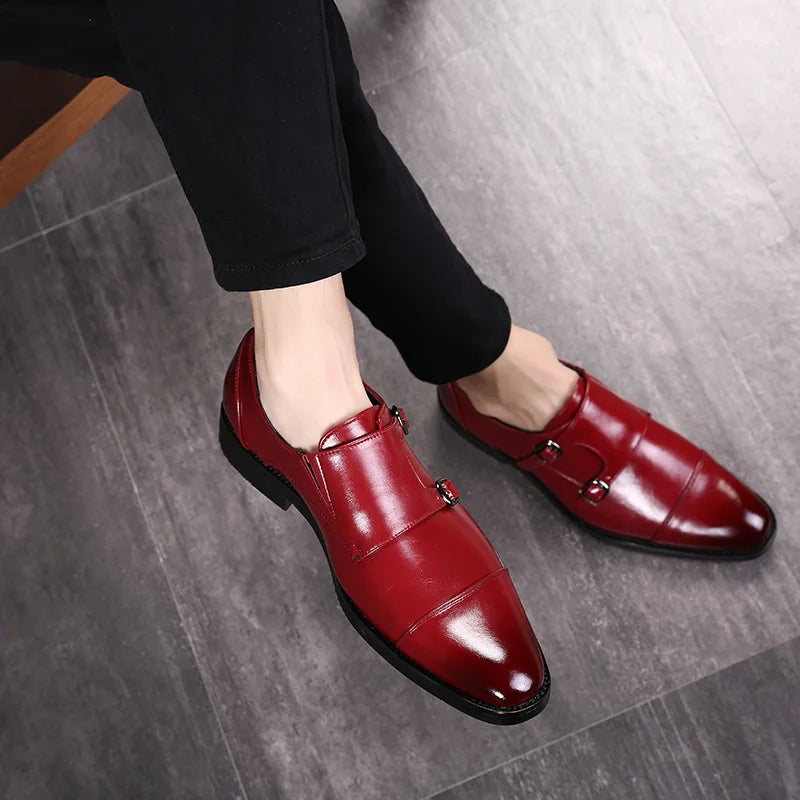 Sapato Social Masculino Derby com Fivela by Loja Bruna Modas