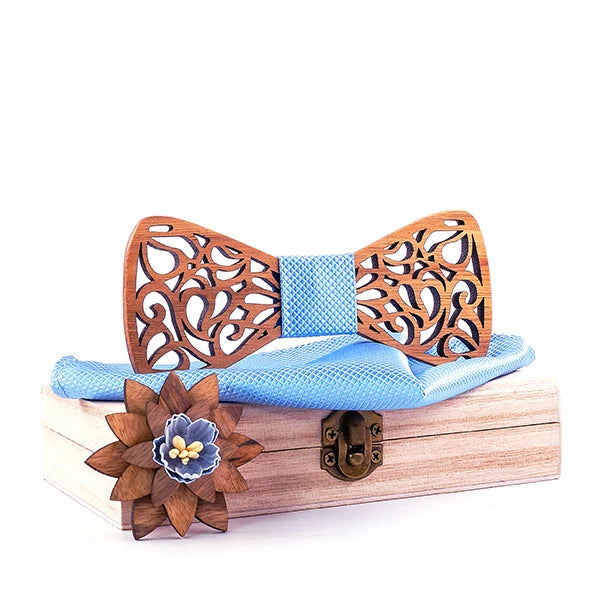 Gravata Borboleta Masculina de Madeira