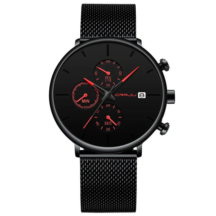 Relógio de Pulso Masculino Fashion com Pulseira Fina