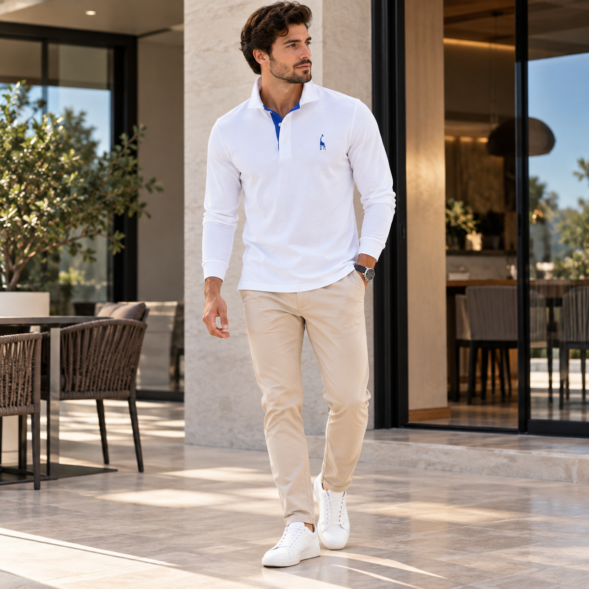 Camisa Polo Masculina Bordada Cervmont