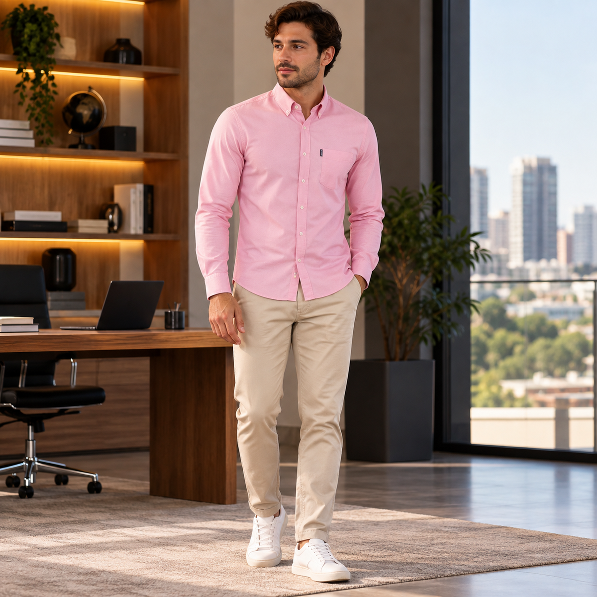Camisa Masculina Oxford Alderwick