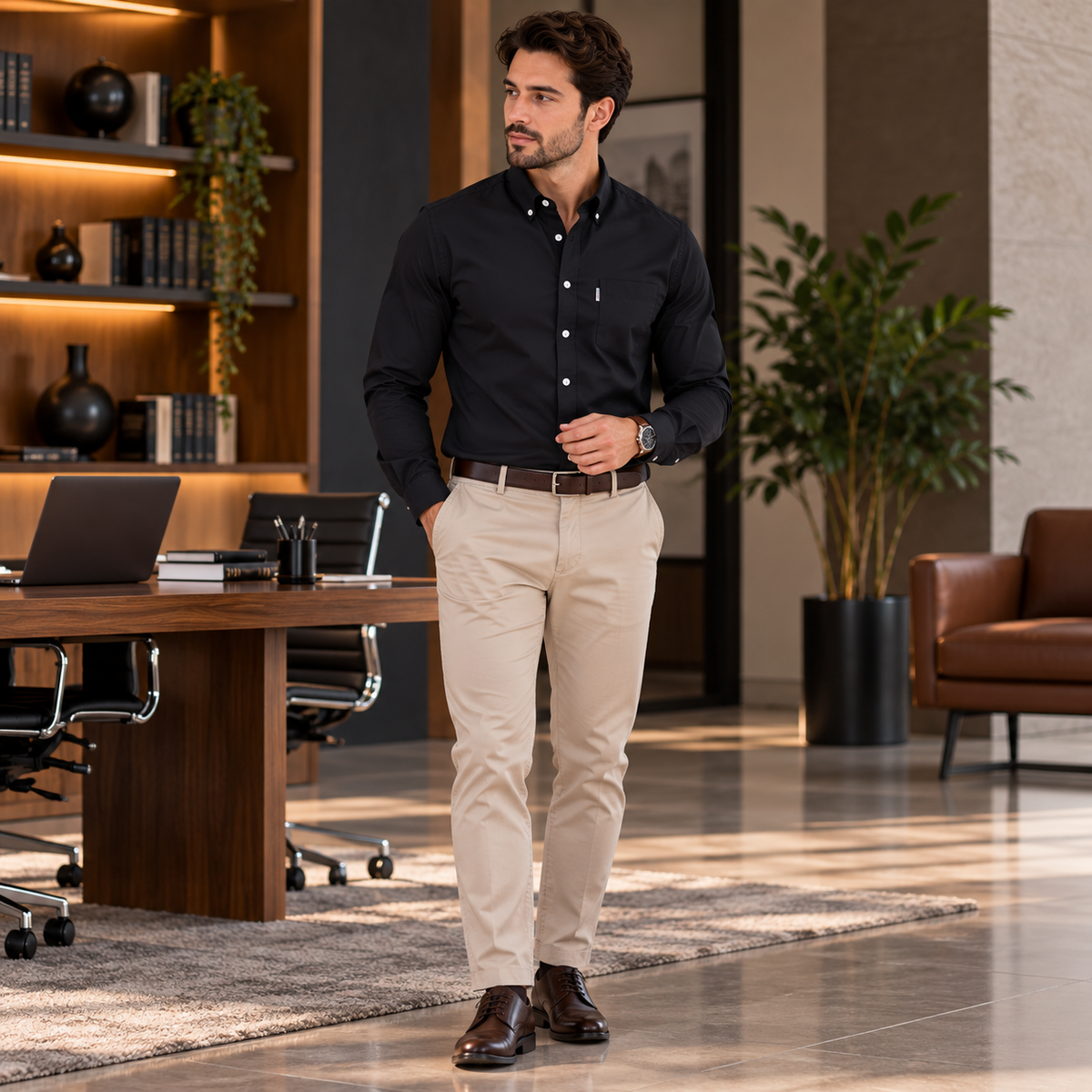 Camisa Masculina Oxford Alderwick