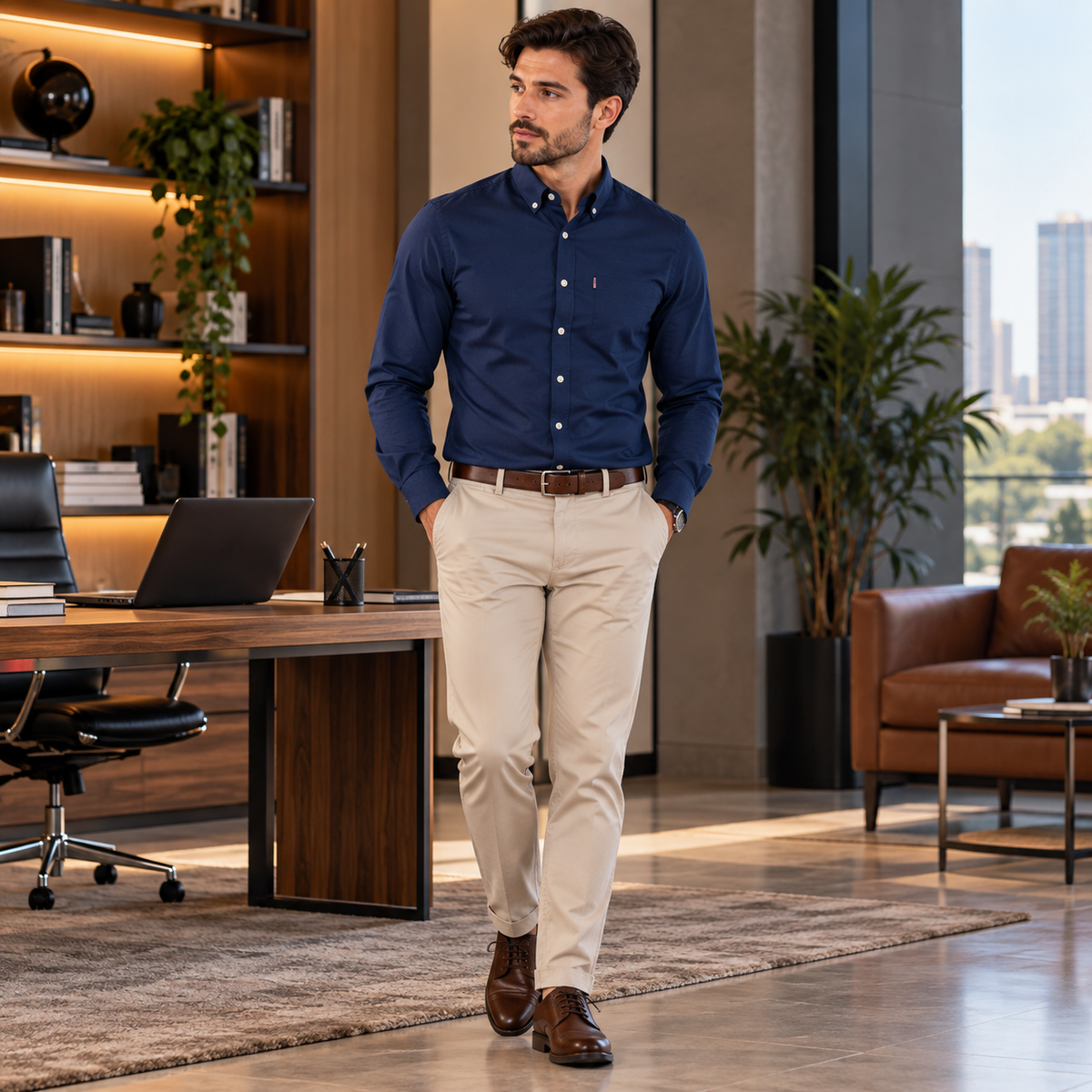 Camisa Masculina Oxford Alderwick