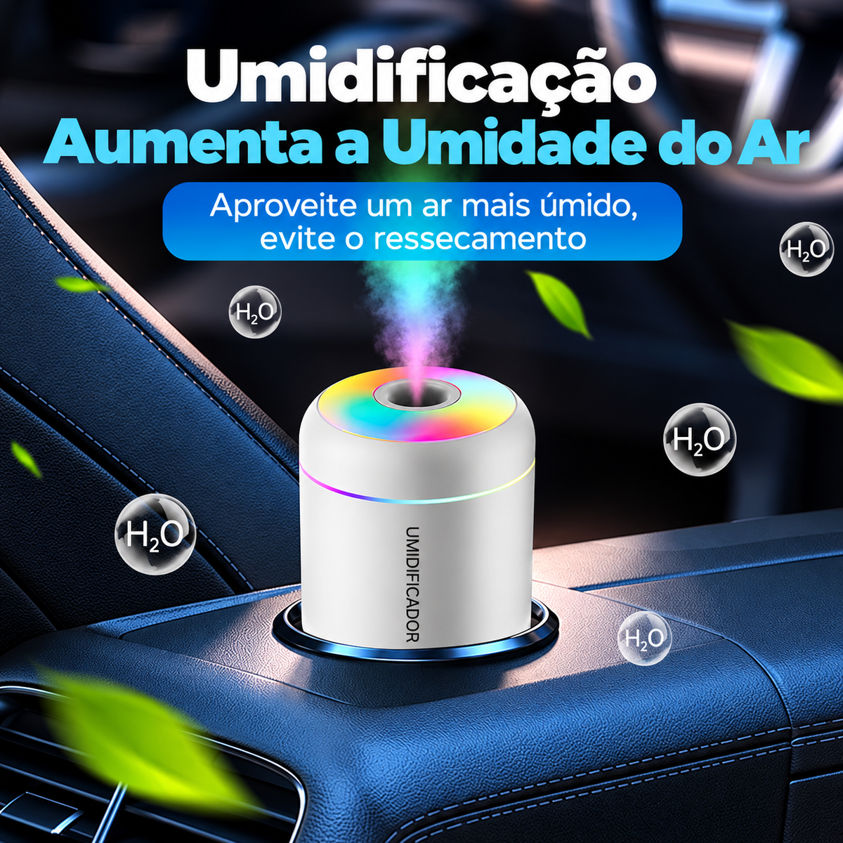 Mini Umidificador de Ar Ultrassônico USB Calyra
