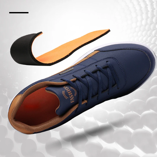 Tênis Masculino Casual de Couro PU