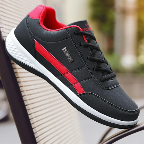 Tênis Masculino Casual de Couro PU