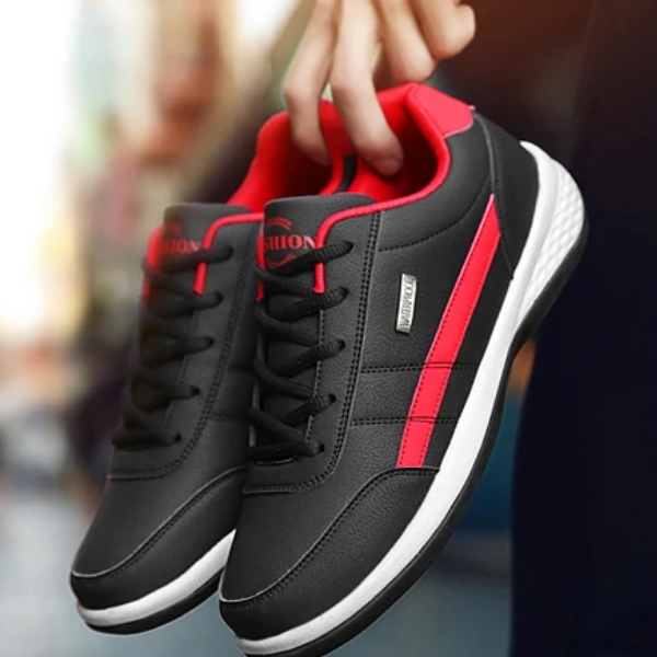 Tênis Masculino Casual de Couro PU