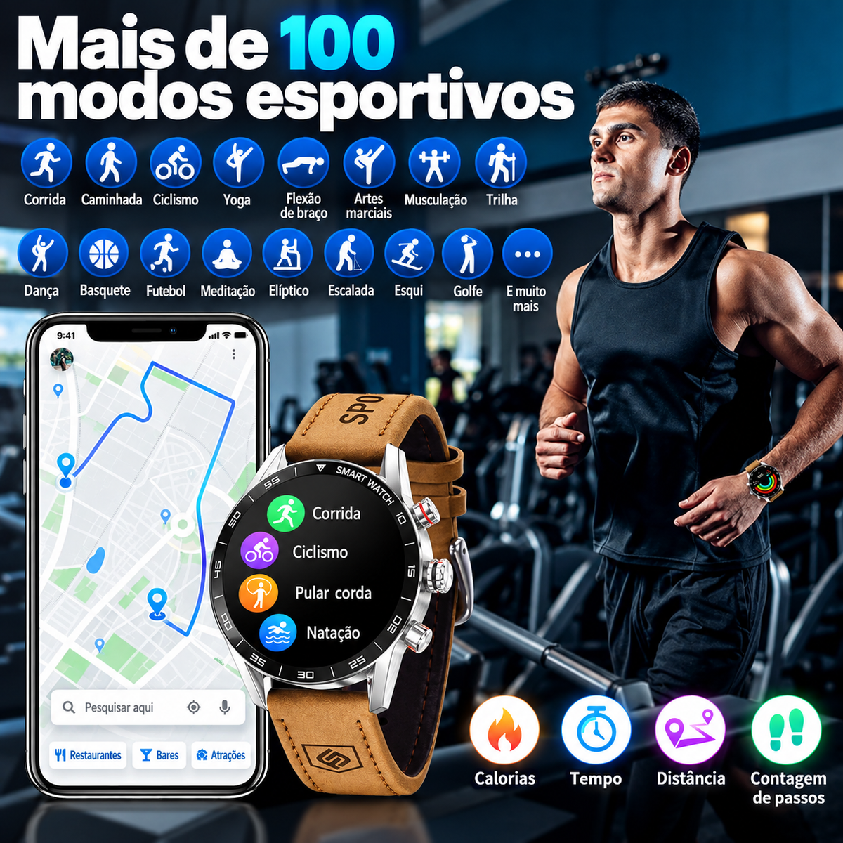 Smartwatch GPS Masculino TerraPulse
