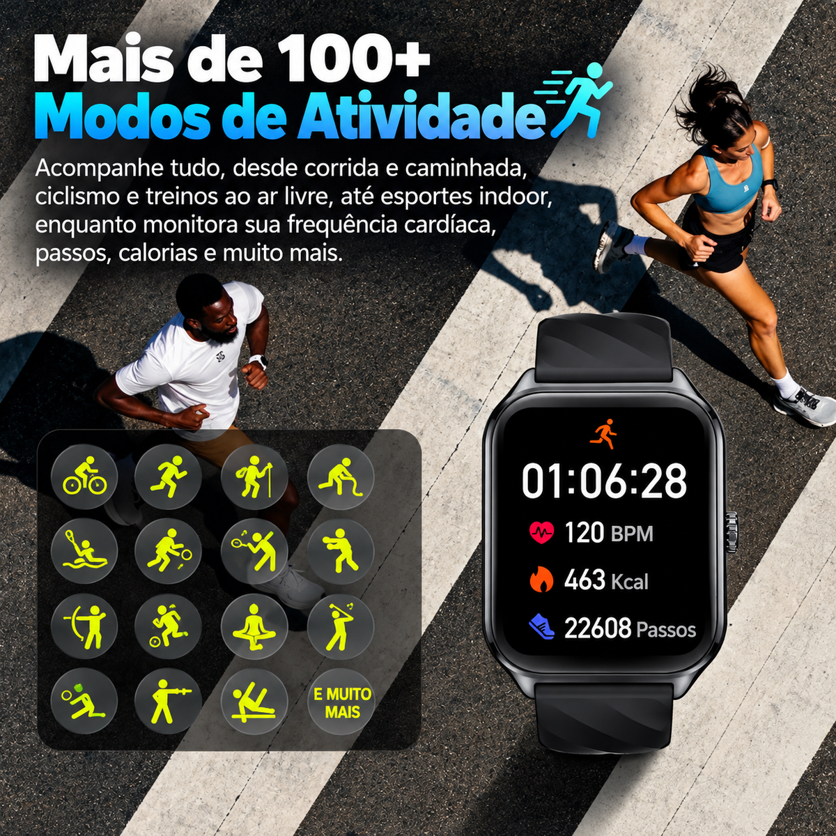 Smartwatch AMOLED Esportivo CityBeat