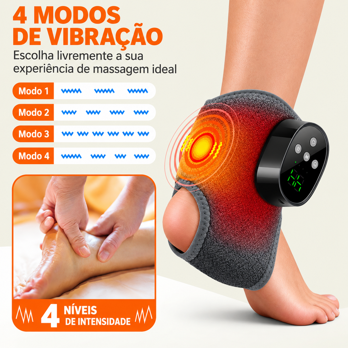 Massageador de Tornozelo Portátil Caldoré