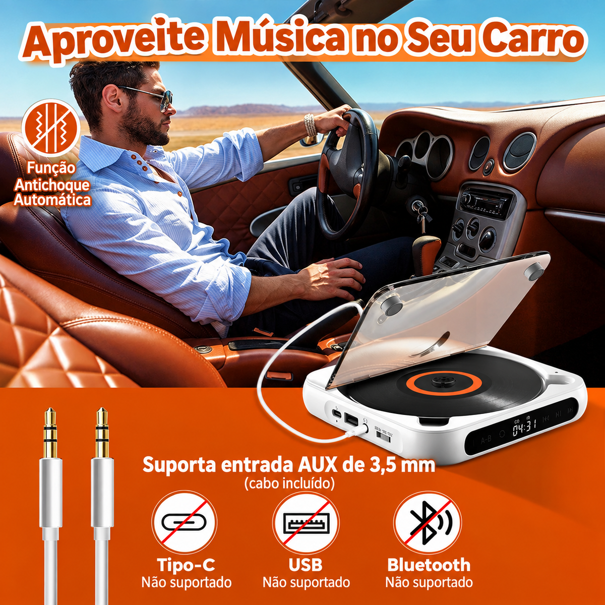 CD Player Portátil Melodisc