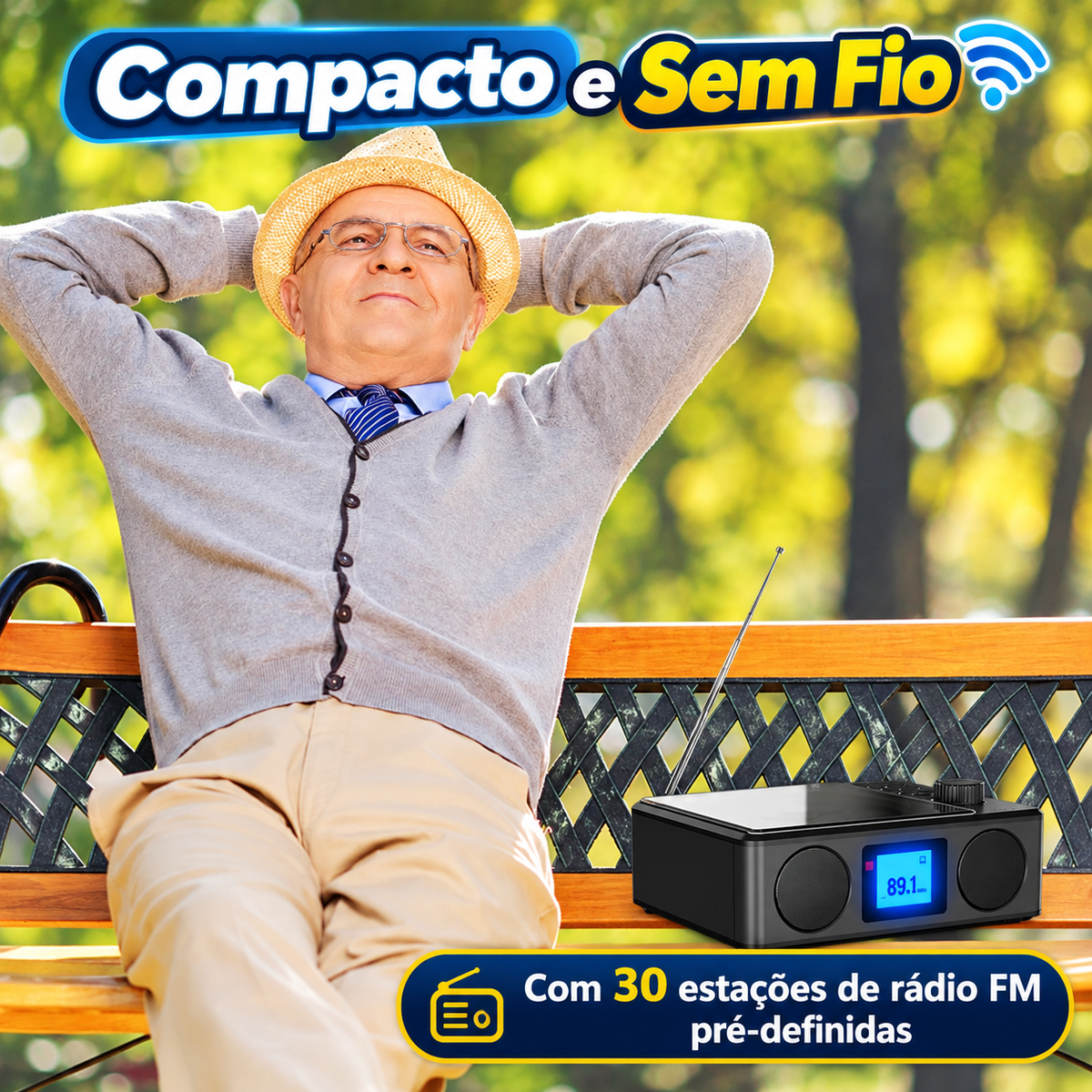 CD Player Portátil Bluetooth Discora