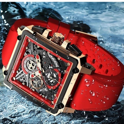 Relógio Masculino Quartzo de LuxuryRed Ferrari by Loja Bruna Modas
