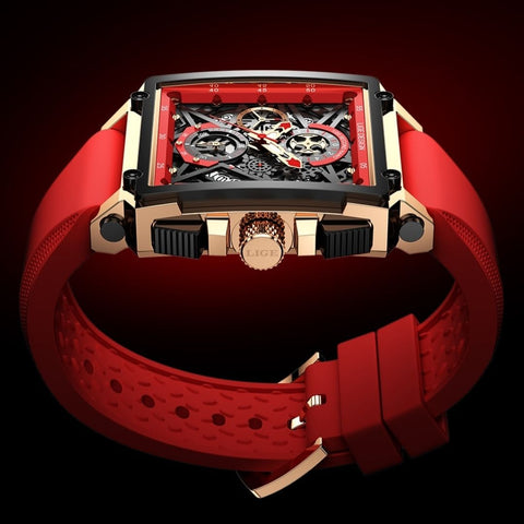 Relógio Masculino Quartzo de LuxuryRed Ferrari by Loja Bruna Modas