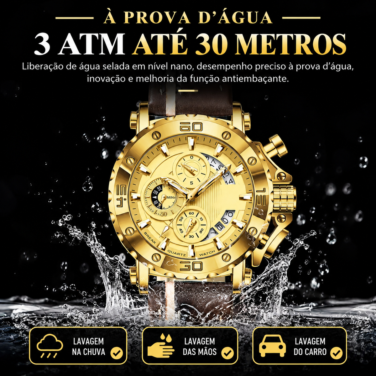 Relógio Masculino Esportivo Rallyborne