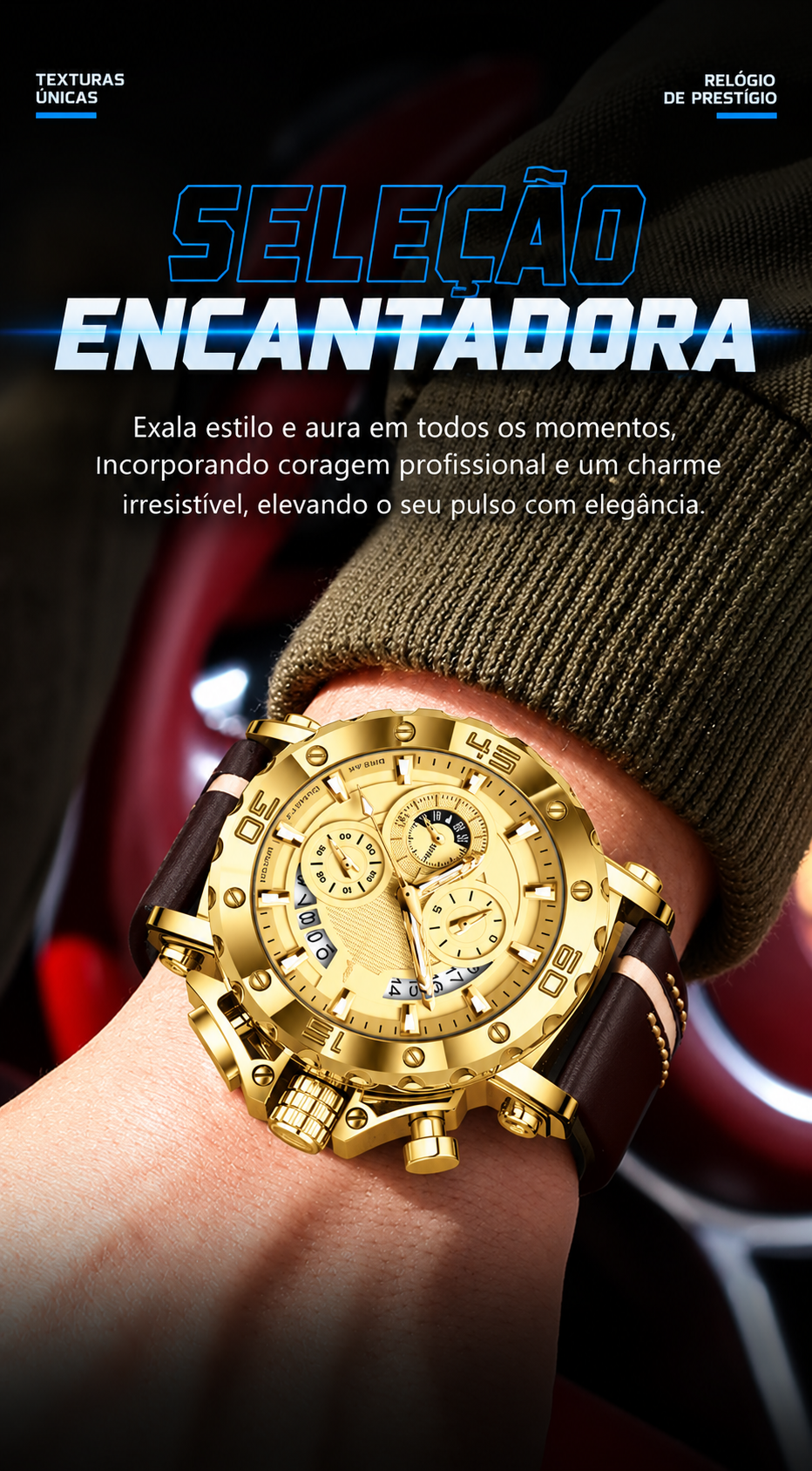 Relógio Masculino Esportivo Rallyborne