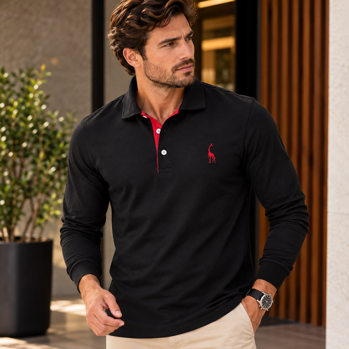 Camisa Polo Masculina Bordada Cervmont