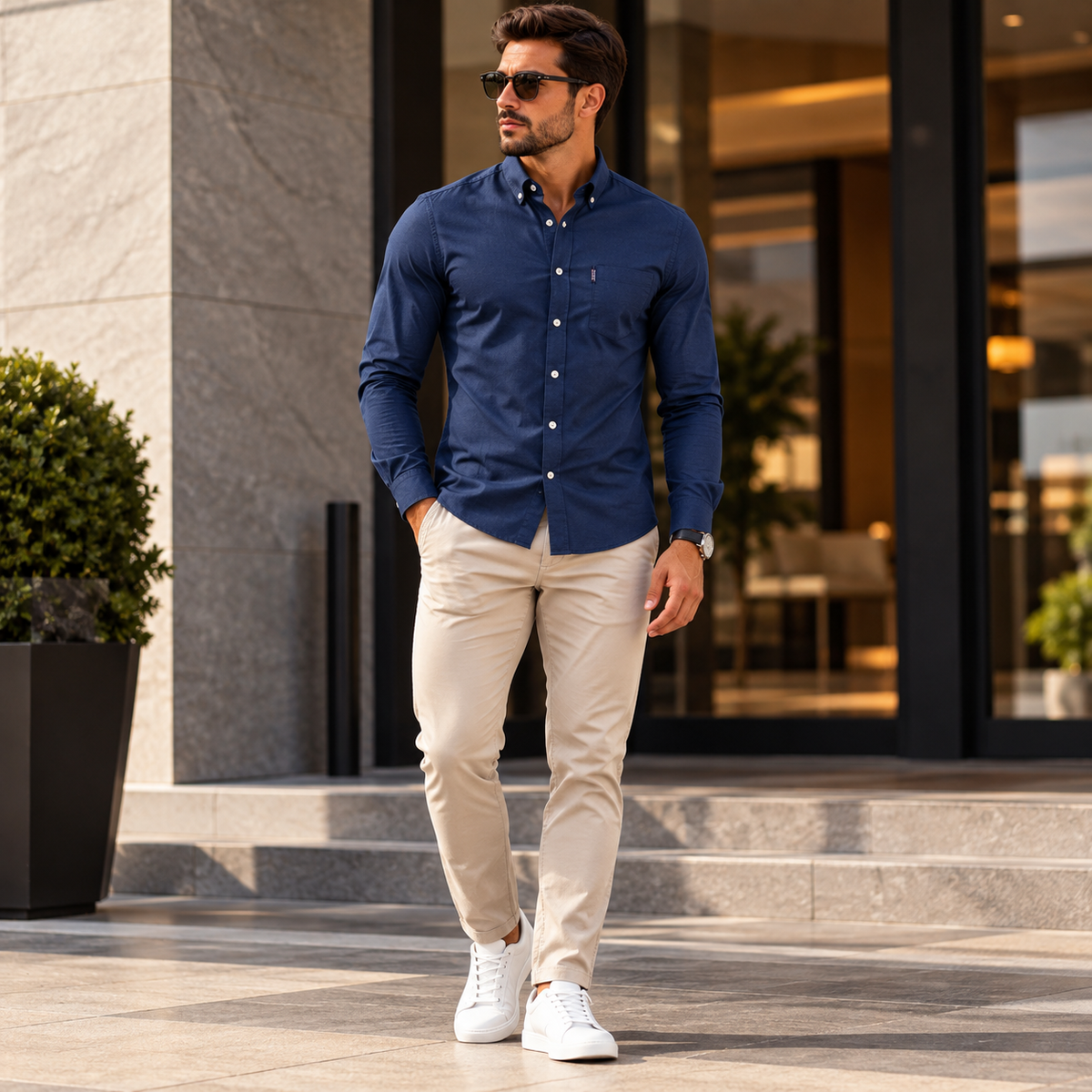 Camisa Masculina Oxford Alderwick