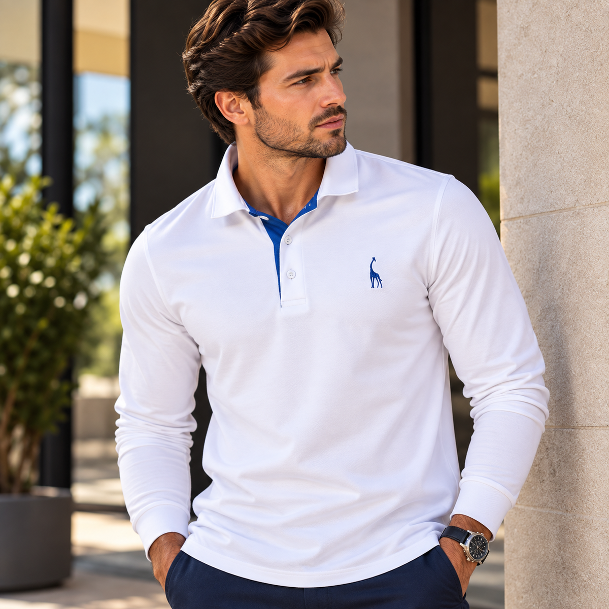 Camisa Polo Masculina Bordada Cervmont