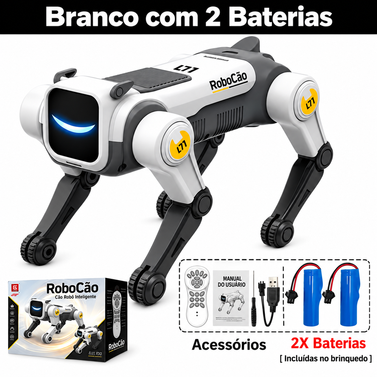 Cão Robô com Controle Remoto Bytehound