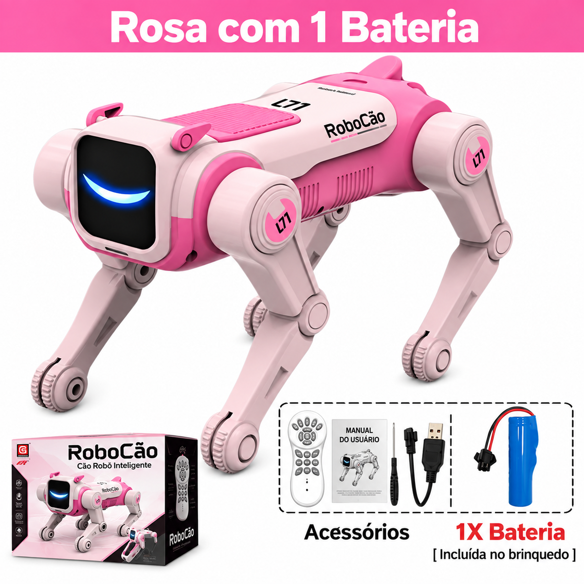 Cão Robô com Controle Remoto Bytehound