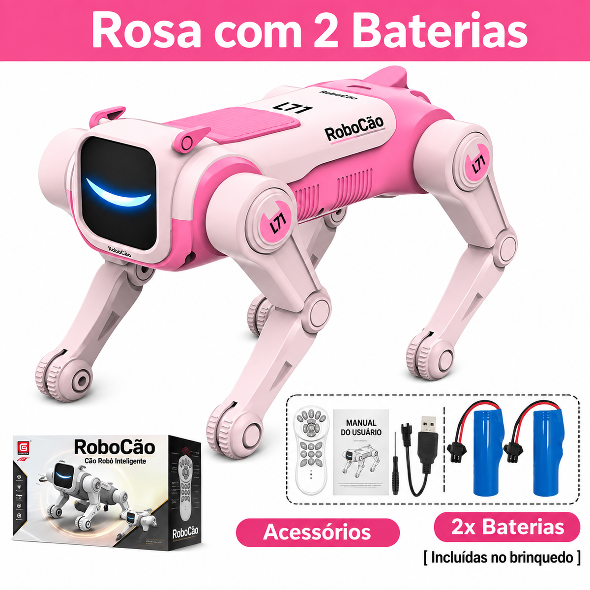 Cão Robô com Controle Remoto Bytehound