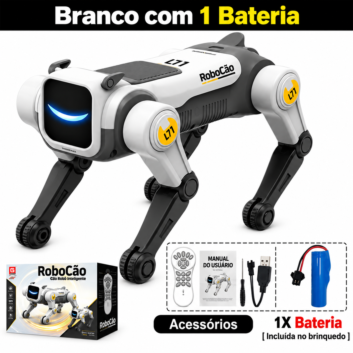 Cão Robô com Controle Remoto Bytehound
