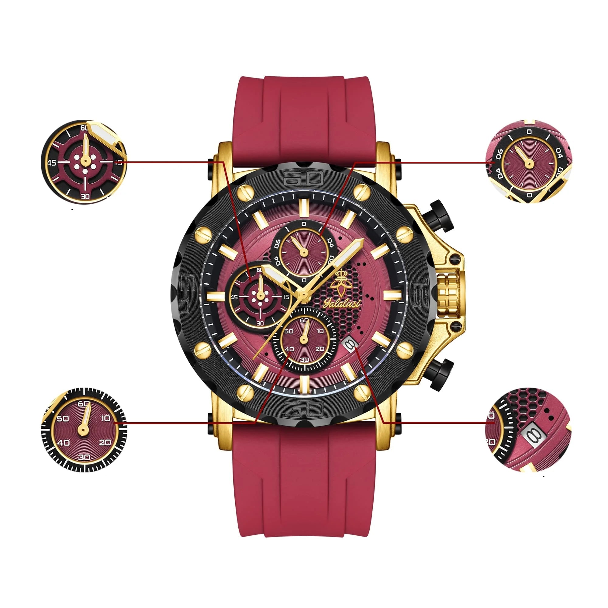 Relógio Masculino Multifuncional de Quartzo TimeLord™