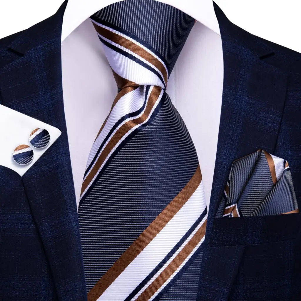 Conjunto de Gravata Masculina Premium Listrada Elegance
