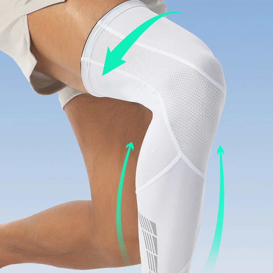 Par de Compressor para Pernas Unissex Com De Silicone Antiderrapante
