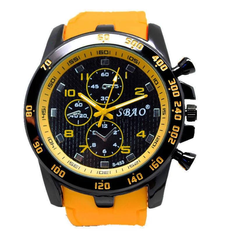 Relógio Masculino Esportivo de Quartzo com Pulseira de Silicone