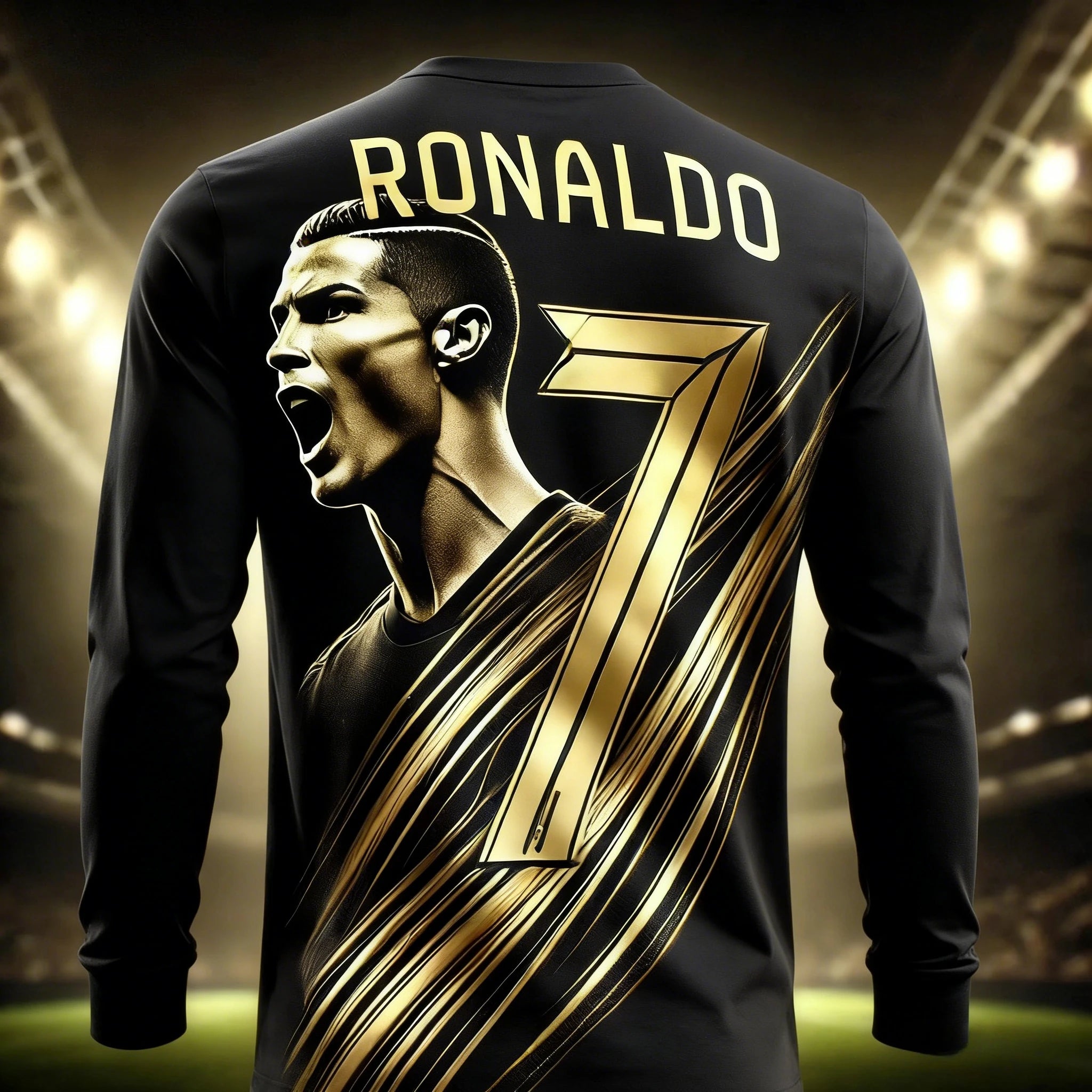 Camisa T-Shirt Manga Comprida Edição Comemorativa Cristiano Ronaldo
