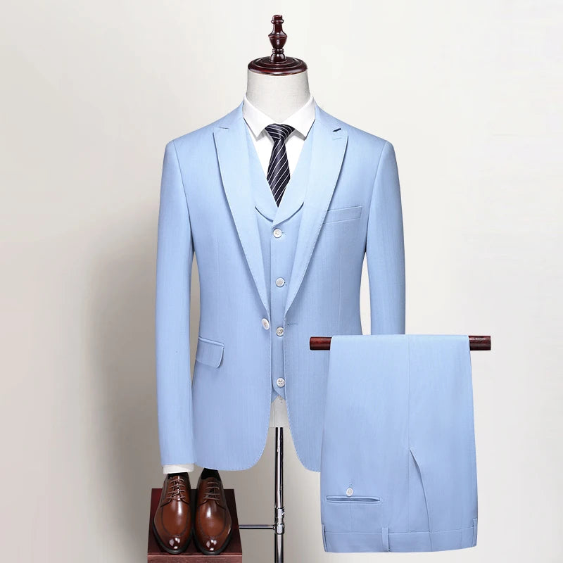 Terno Social Completo Masculino 3 Peças Alfaiataria Moderna