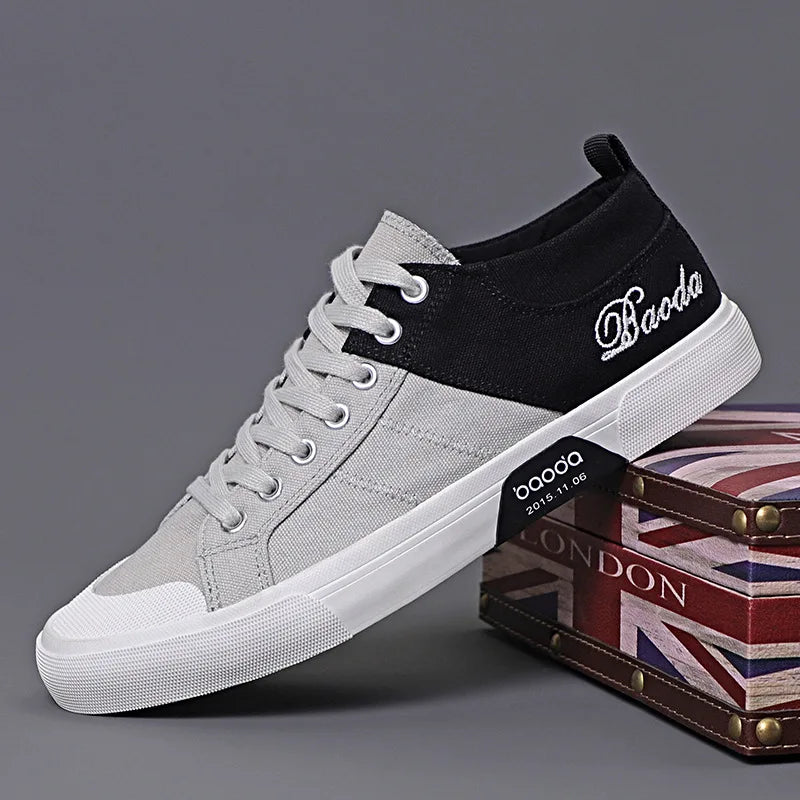 Tênis Masculino de Lona Slip-On Lanecrest
