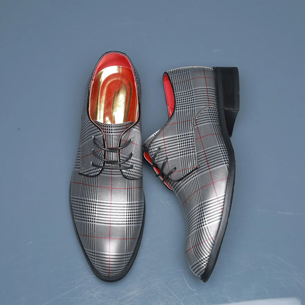 Sapato Masculino Social Derby de Couro PU by Loja Bruna Modas