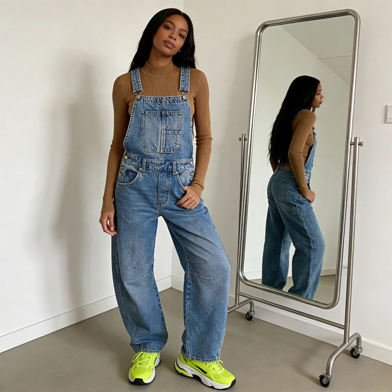 Macacão Feminino Jeans Vintage Bravena