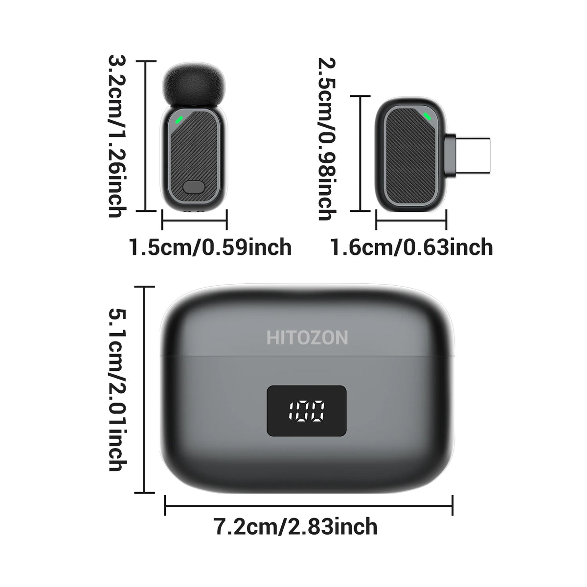 Microfone de Lapela Sem Fio ClipVoice