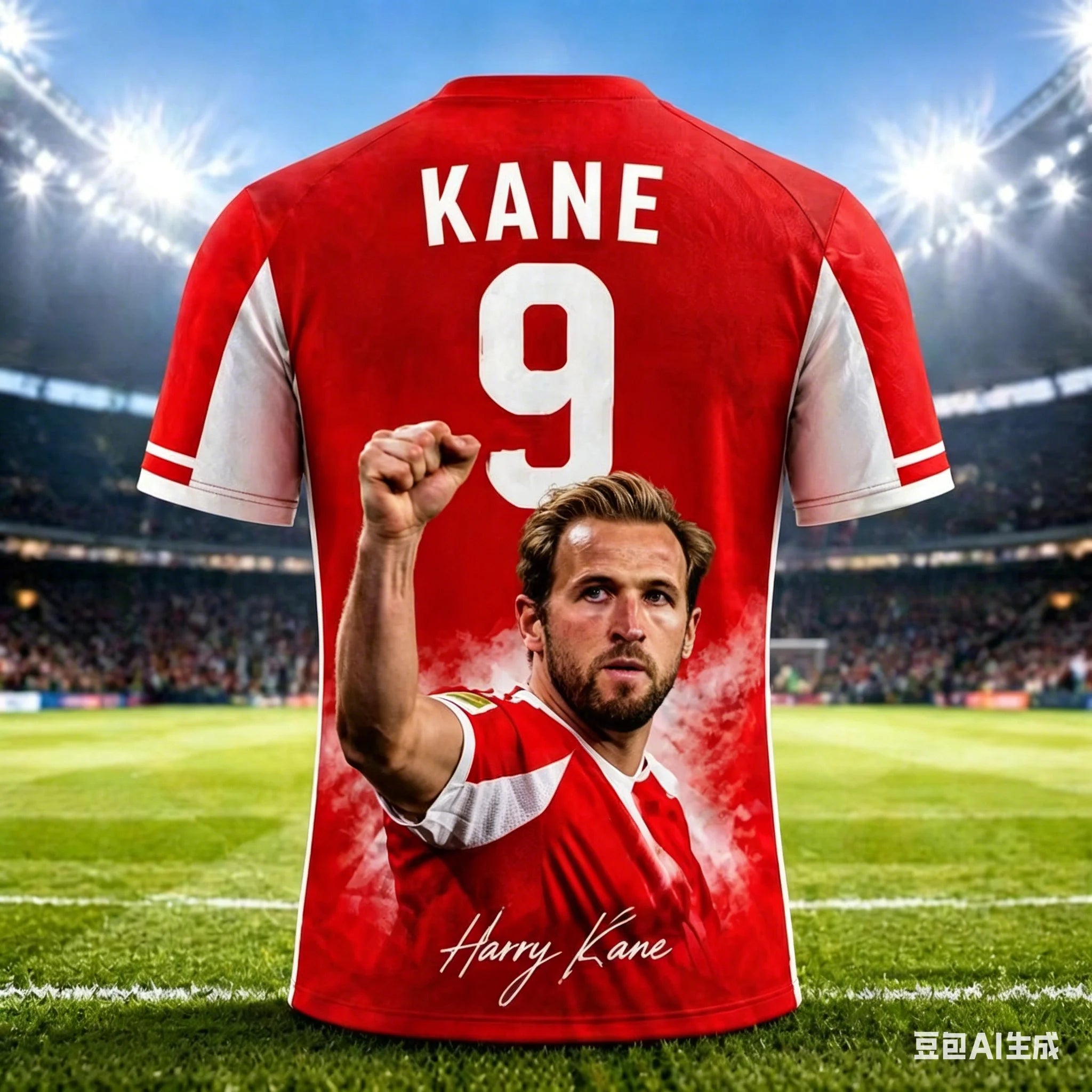 Camisa Masculina Esportiva com Estampa 3D Estrela de Futebol