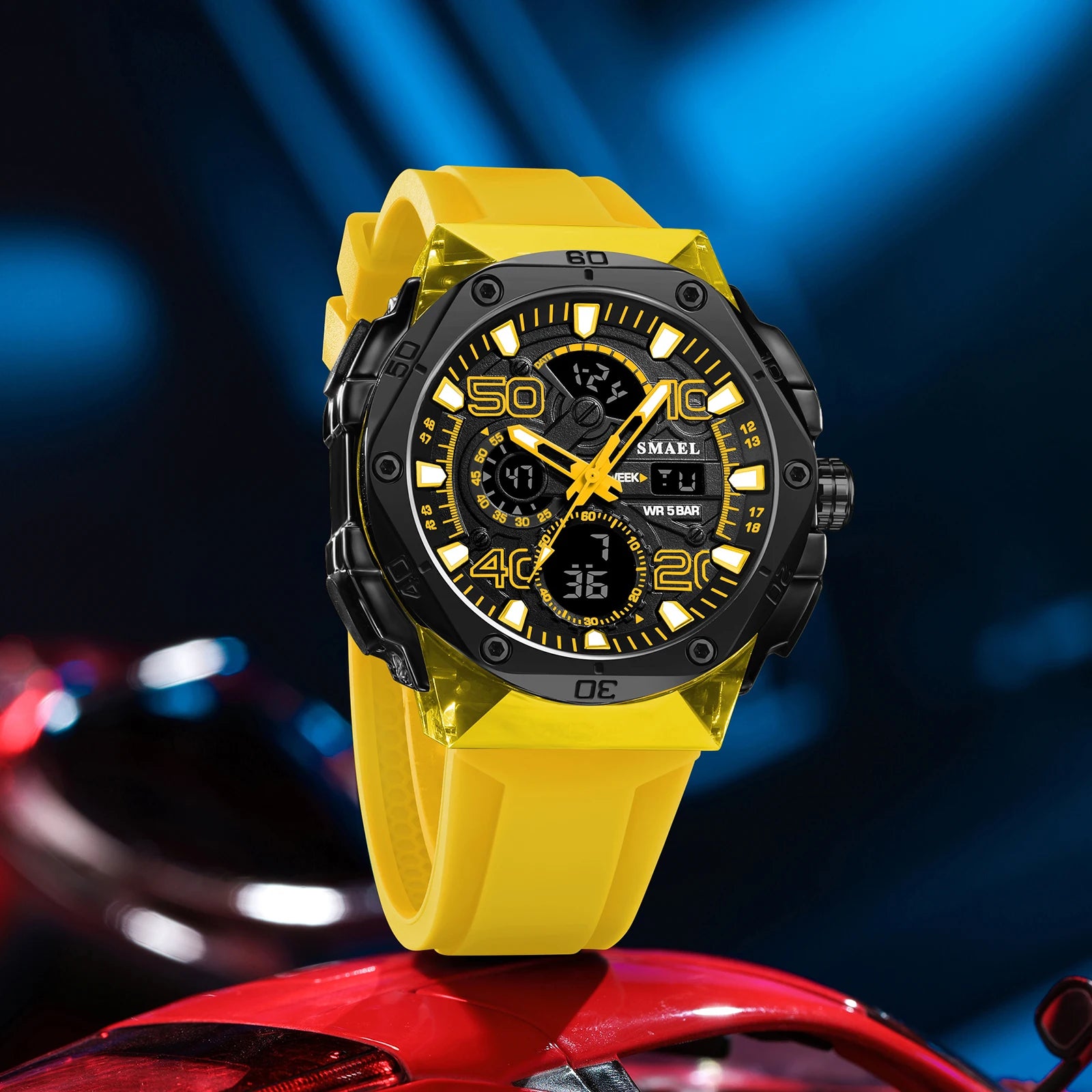 Relógio de Pulso Masculino Esportivo de Quartzo