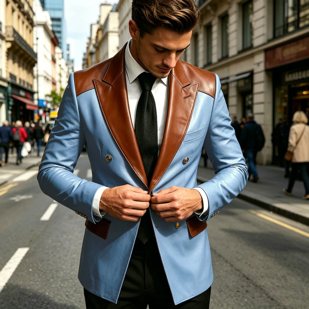Blazer Masculino Transpassado Duskline