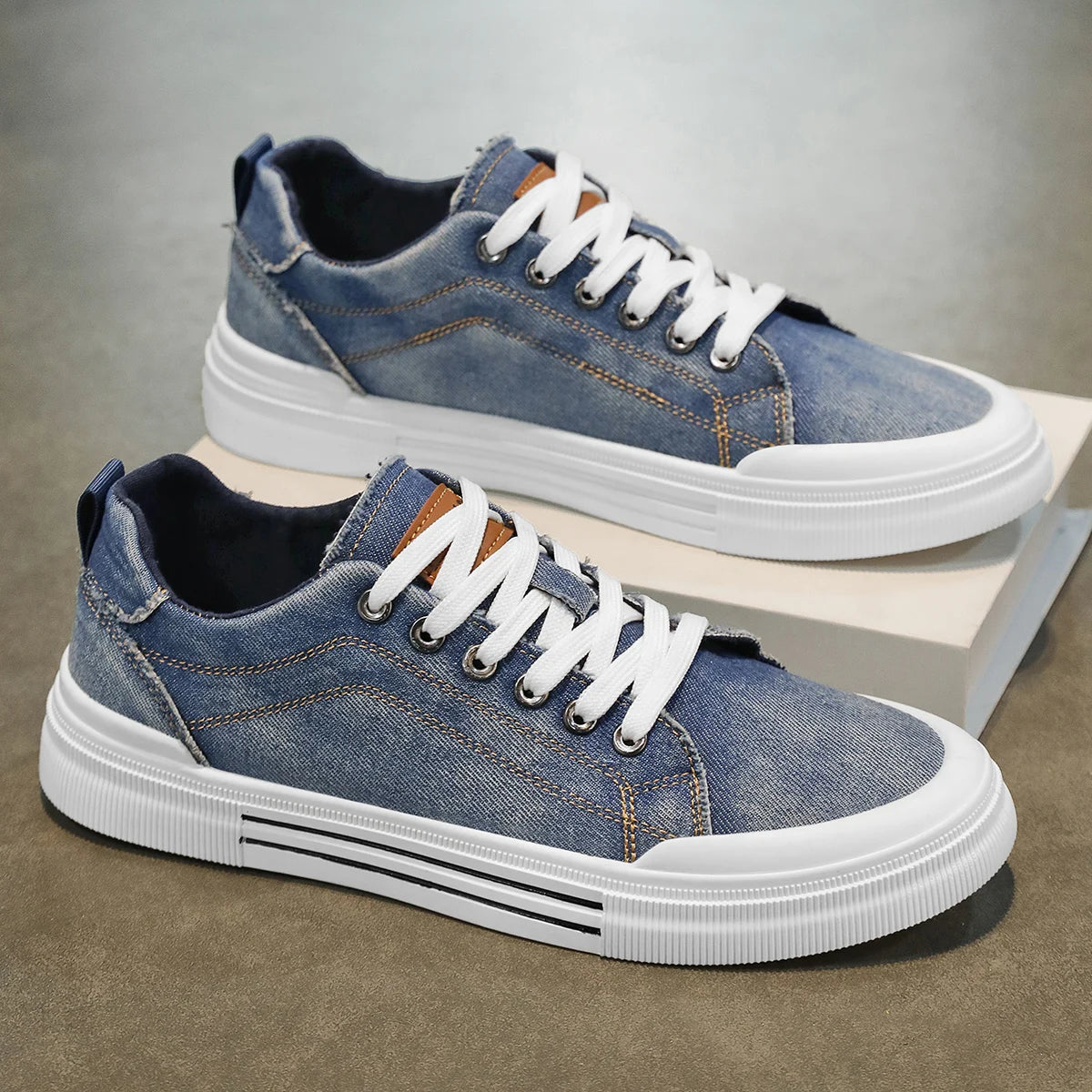 Tênis Masculino Casual Denim